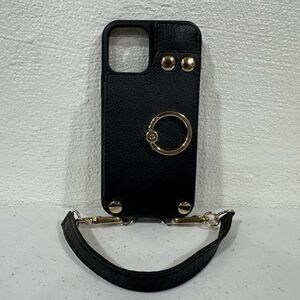 LAMEEKU iPhone 12/Pro Crossbody Wallet Case w/ Ring Holder & Strap